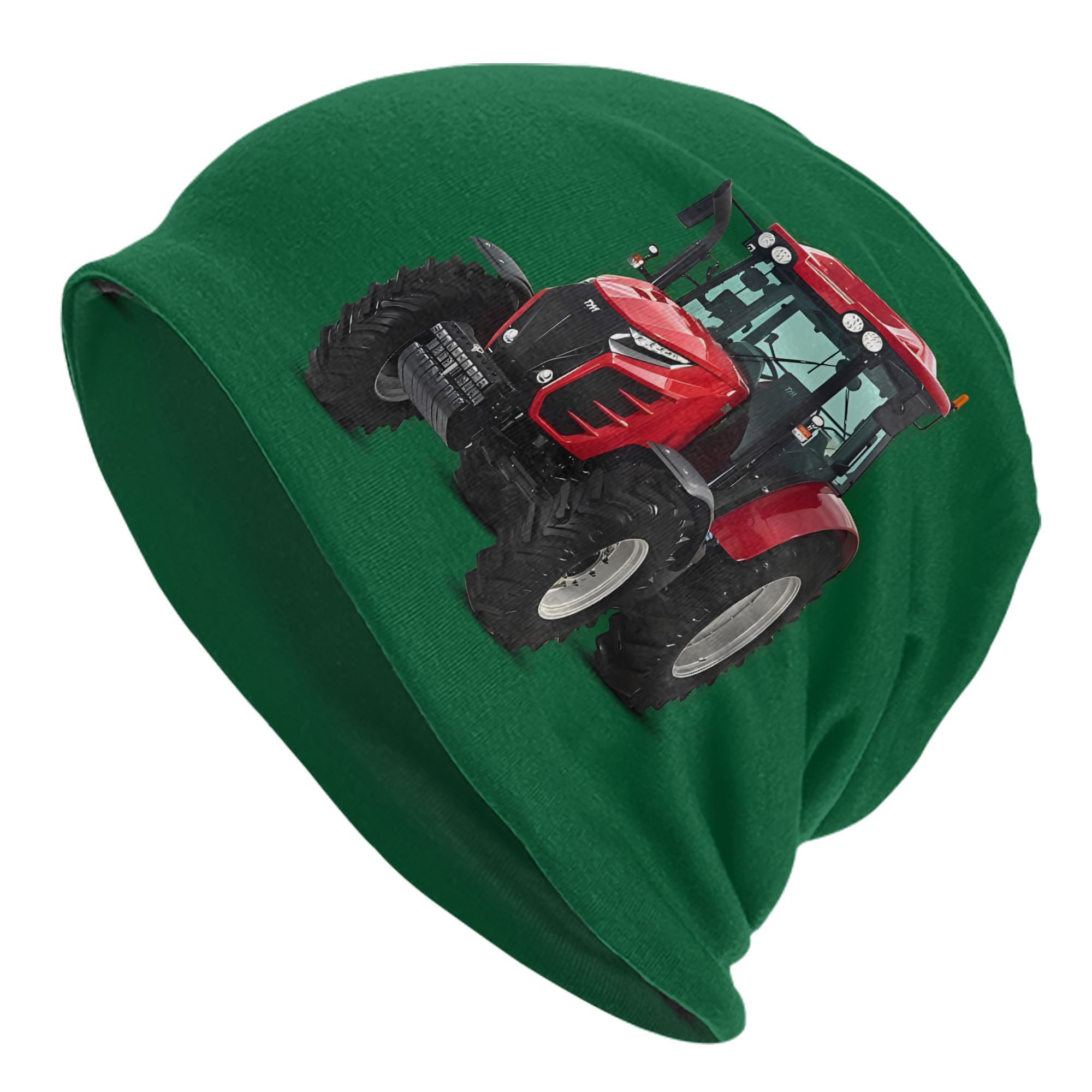 TEMU 2d Print Design Tractor Pattern Bonnet Hats Men Skullies Beanies Novelty Hats