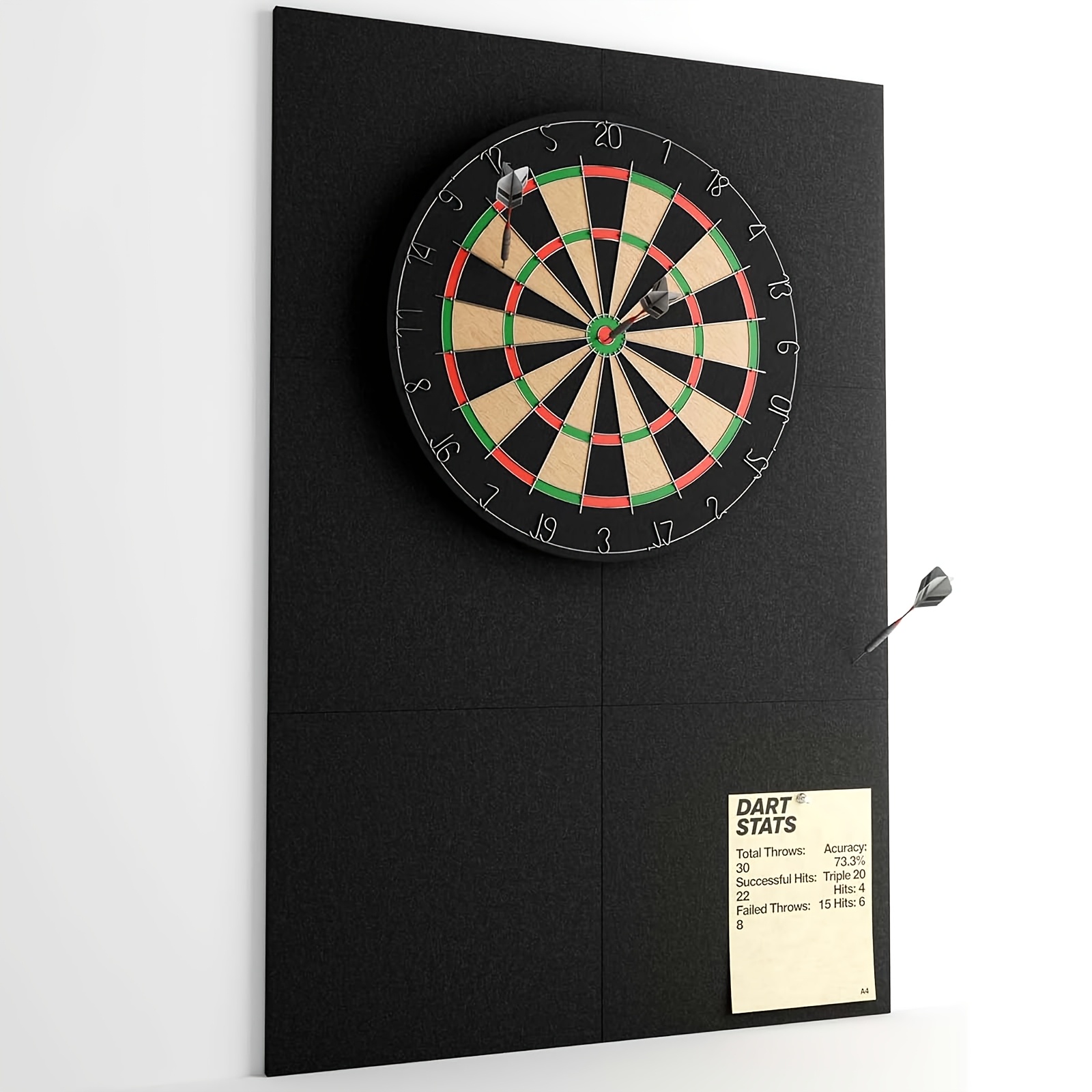 E-shop Filz-Dartscheibe--Rückwand passend für Standard-Darts, -Zubehörset, geeignet für Zuhause, Studio, entspannte Unterhaltung
