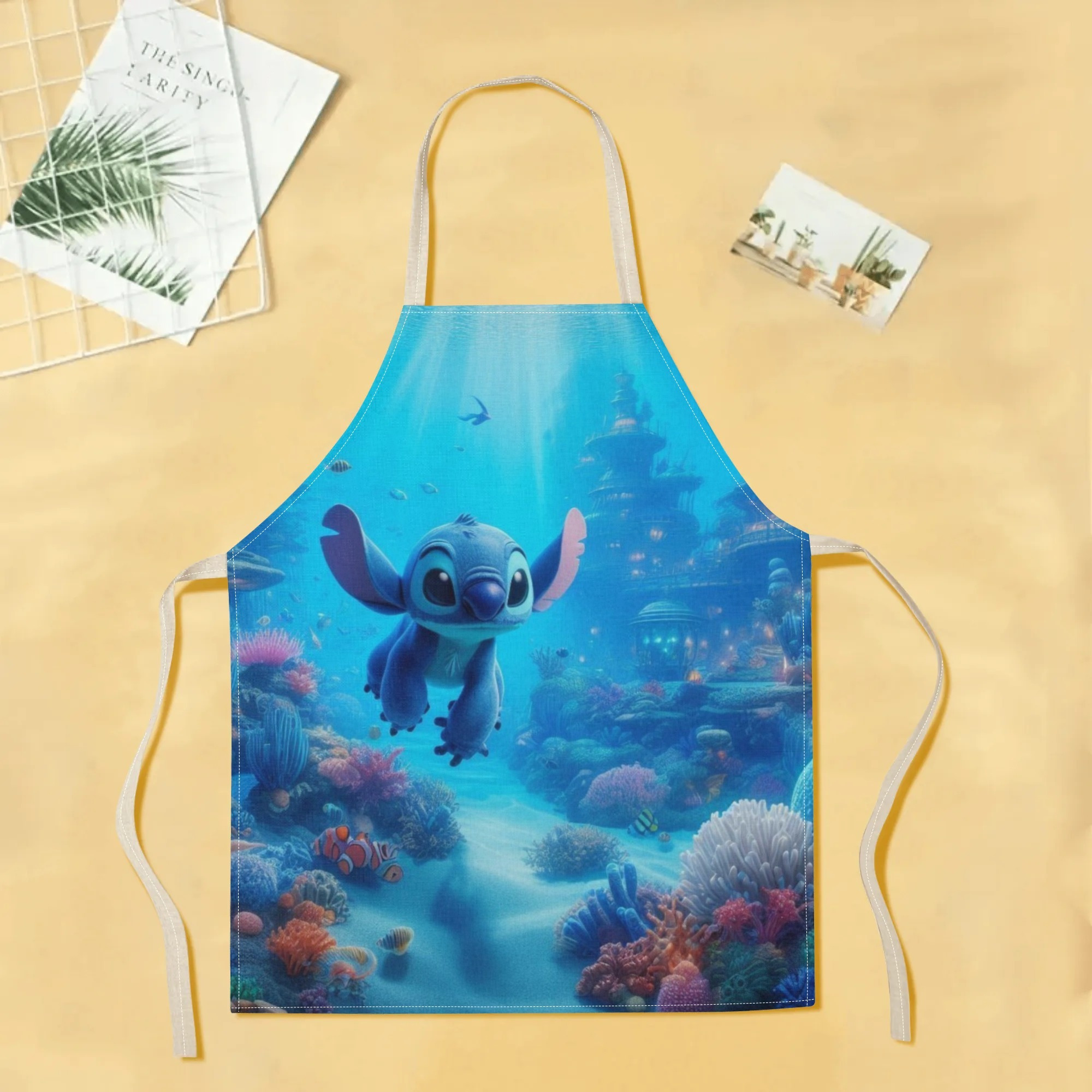 disney   a stylish waterproof apron featuring adorable cartoon designs of  ,  ,  ,  , and more.   beautiful and fashionable, with a simple and elegant style, suitable for hotels, supermarkets, restaurants, fru hops, bubble tea stands, and   home use. details 1