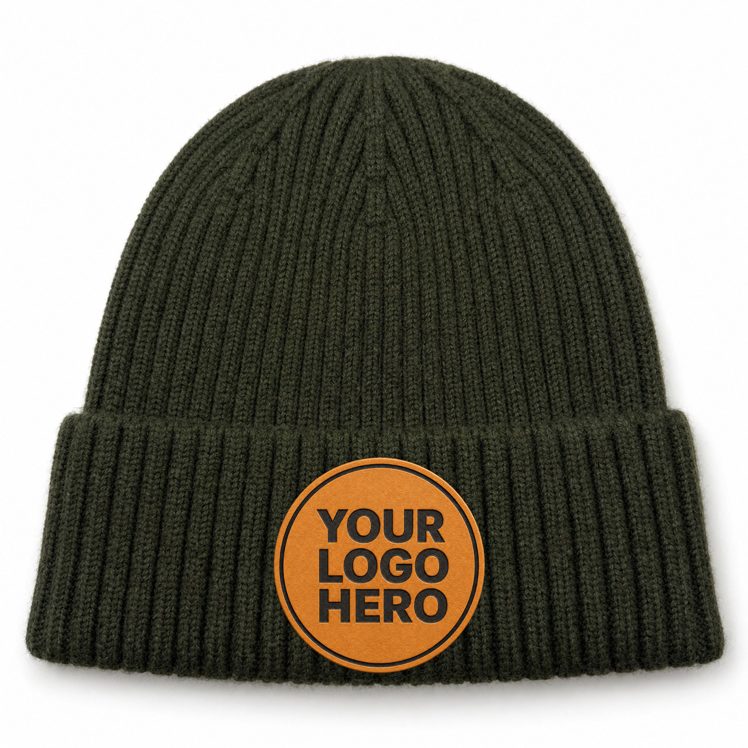 TEMU 1pc Knit Beanie, Rectangle Patch Logo Hat, Personalized Winter For Men Women