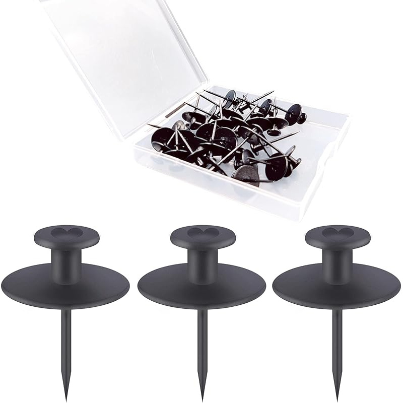 TEMU No-damage Double-sided Thumbtacks And Wall Hooks - For Renters To Hang Small Frames, Pictures, Dried Flowers, And Decorations On Drywall Or