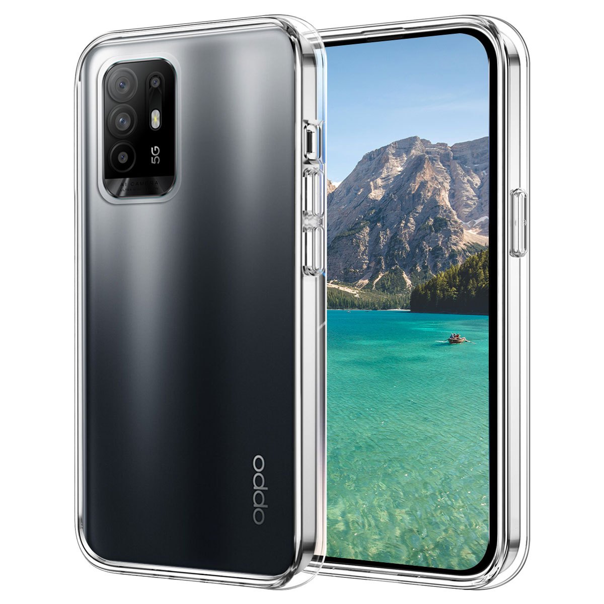 TEMU Phone Case: For Oppo A94 5g Protective Case, Flexible Shockproof Mobile Phone Protective Case, Transparent, Protection, Anti-scratching Rear