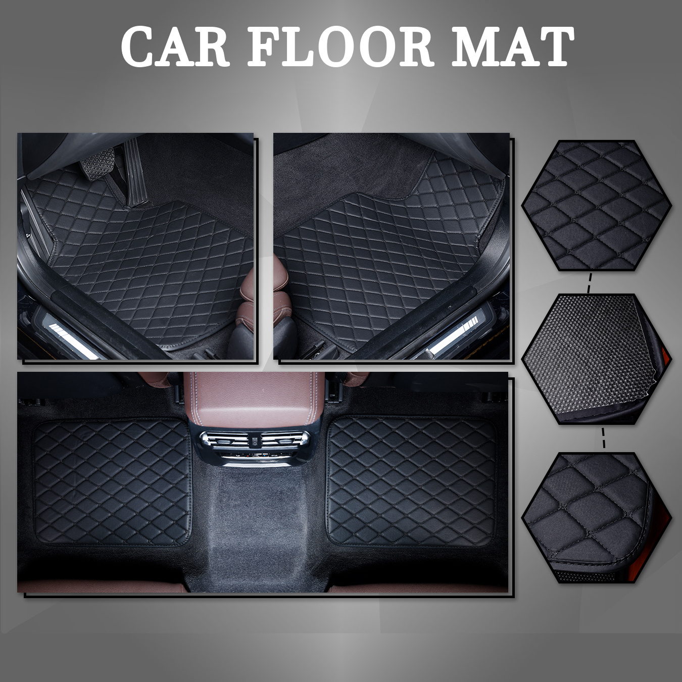 TEMU Set Of 4 -purpose Composite Xpe Floor Mats For Mini For Models From 2014 To 2022