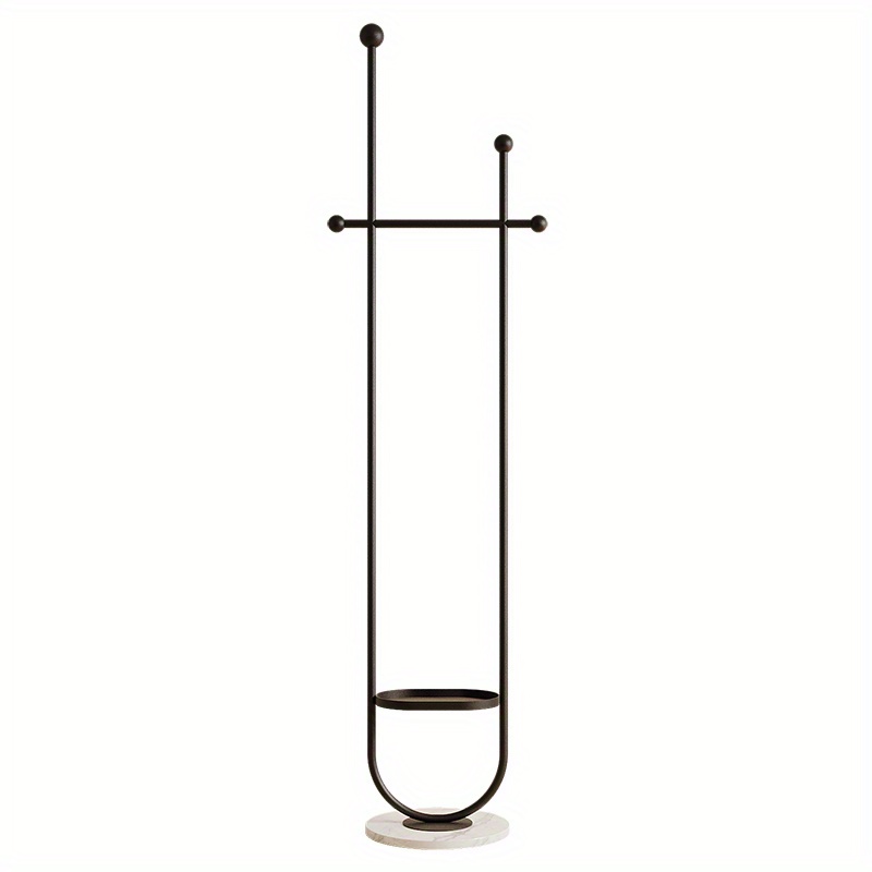 Light -standing Coat Rack, Space- Metal Clothes Hanger For Bedroom And Indoor Use