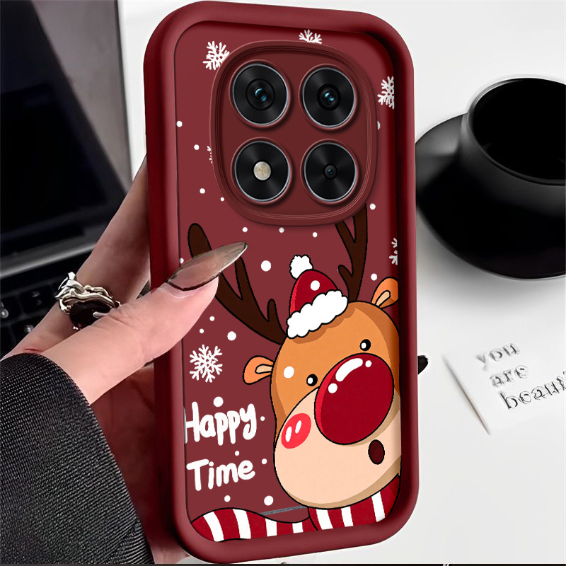TEMU Funda para teléfono: Funda de estilo y adorable con reno navideño, compatible con Redmi Note 15 Pro+/15 Pro/15/14 Pro/14/13/12/11/10 Pro+/PRO.
