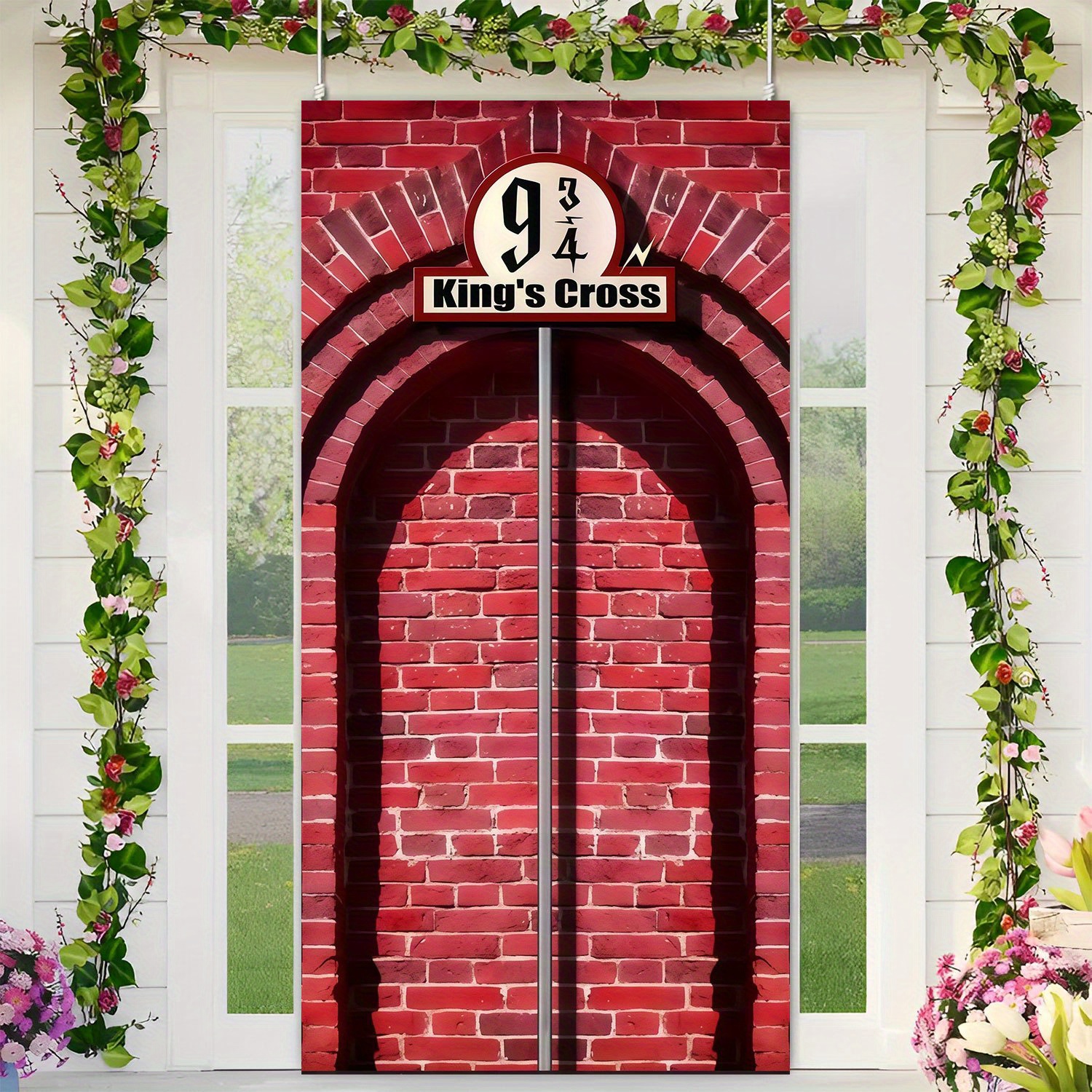 Image of 1pc Warner Door Curtain, Harry Potter Themed, Ideal For Festivals And Gatherings, Made Of Polyester Fiber, Perfect For Or Front Doors, Great For Party Decor