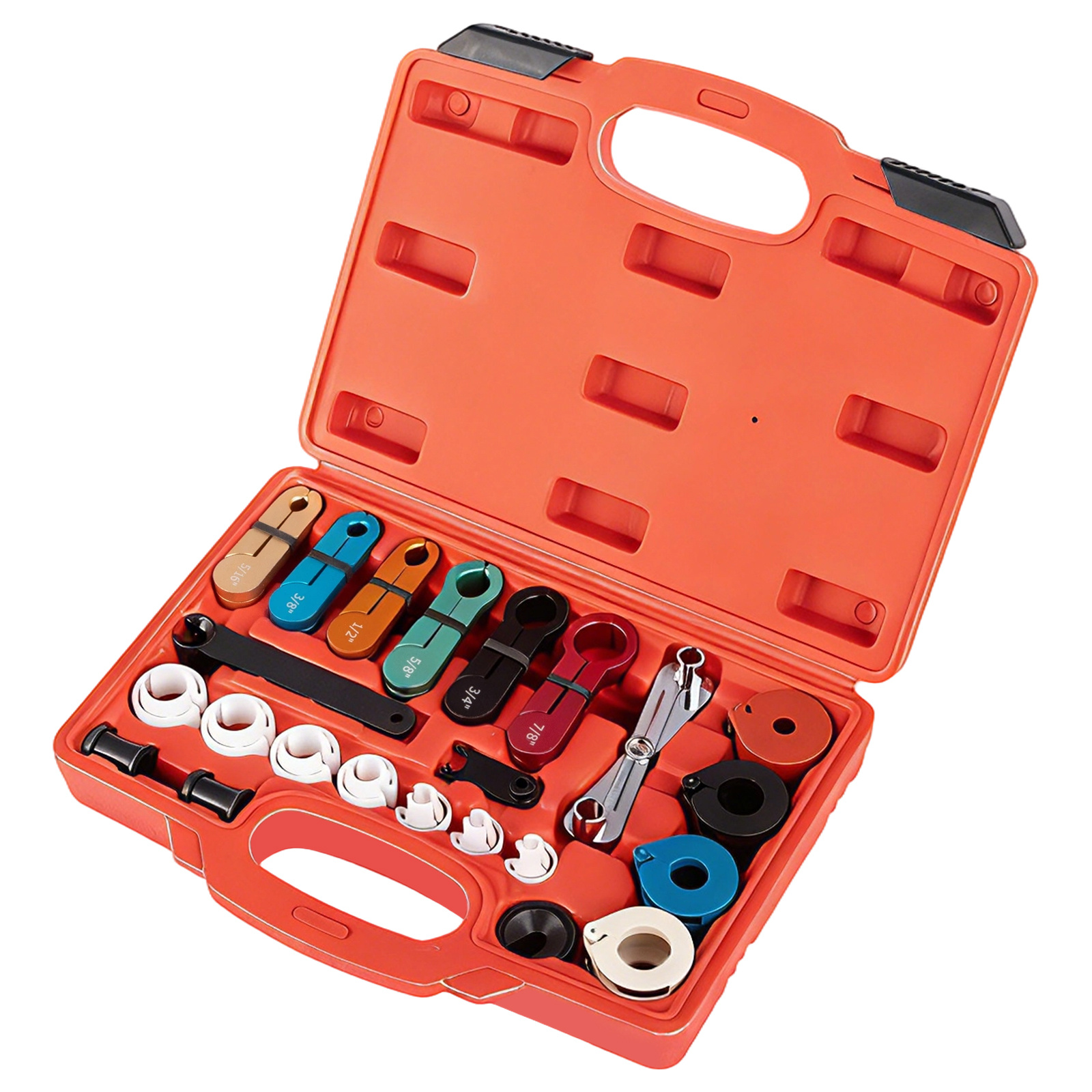 Image of Tool Kit For Repairing Automotive Air Conditioning Hoses, Tailored For Flaring, Crimping, Cutting, And Disassembling Copper And Aluminum Tubes With Mechanics Most For Ford Gm Models