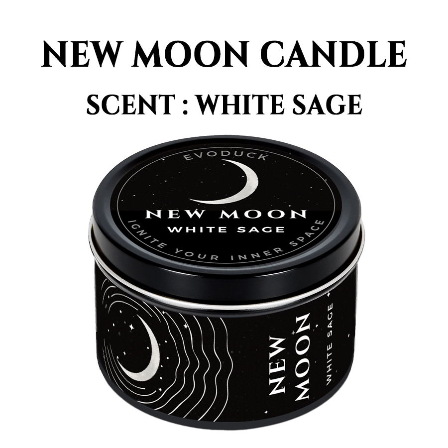 Image of Evoduck New Sage Manifestation Candle, 3oz Scented Soy Wax In A With Chips, Hand-, Perfect Gift For , Includes , Law Of