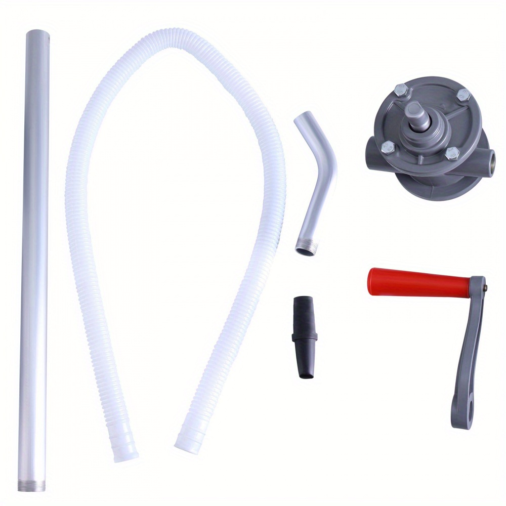 Image of Aluminum Alloy Hand Crank Pump Manual Fuel Transfer For Gasoline/ Heavy-duty Use In Garage, Farm And