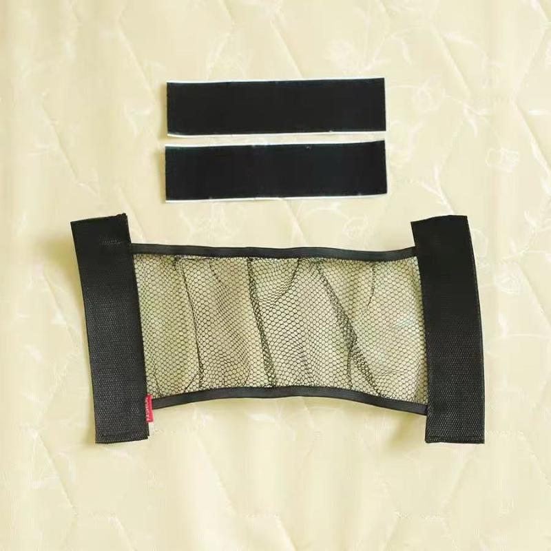 TEMU 3pcs Set (1pc Net And 2pcs Adhesive Pads) Upgraded Elastic Car Fixing Net, Durable Mesh Luggage Storage Organizer, Easy-mount Vehicle Accessory