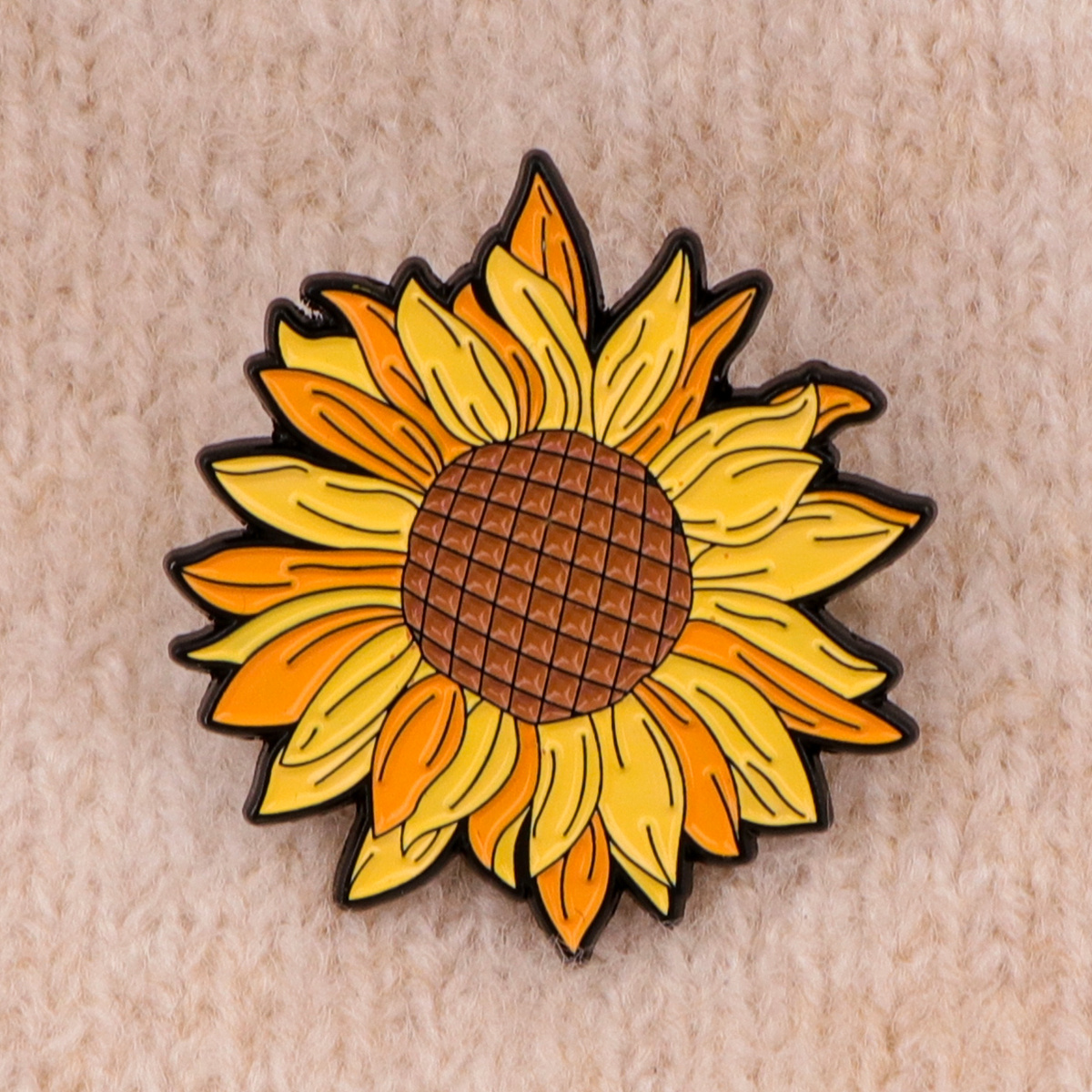 Sunflower Lapel Enamel Pins And Brooches Badge Pins For Backpacks Bags Backpack Cool Decoration Friend For Gifts 1pc