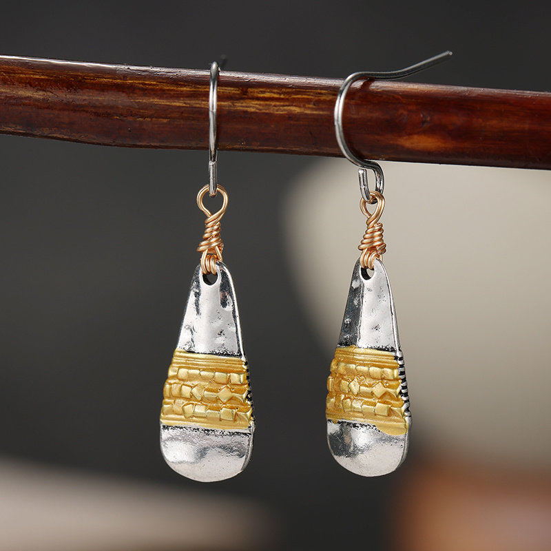 Bohemian Retro Water Droplet Design Ear Hooks