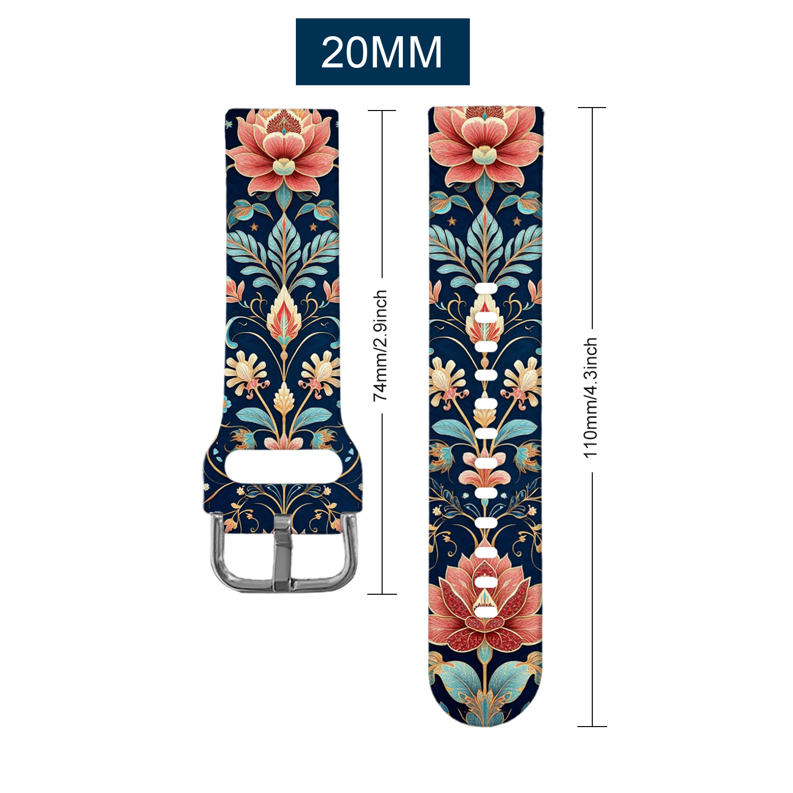 TEMU Compatible For Galaxy Watch Band Magnetic Closure Silicone Strap, Soft Breathable Sweatproof Suitable For All Series, Colorful Magnetic Buckle