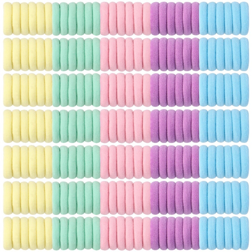 213pcs Colorful Elastic Hair Ties for Ponytails and Loops