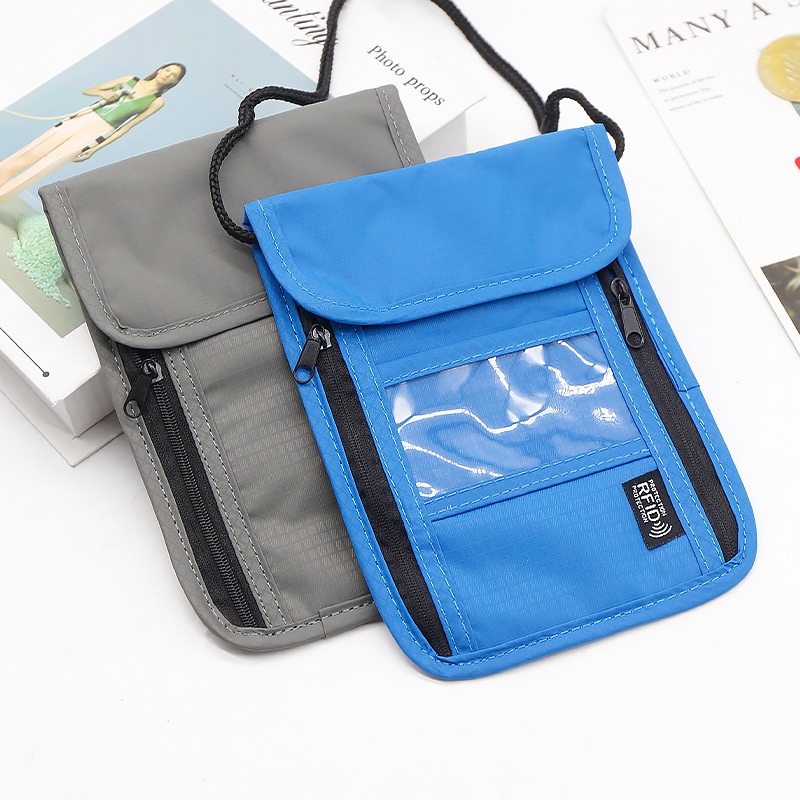 rfid blocking car key phone radiation electromagnetic   shielding bag anti theft neck pouch passport organizer