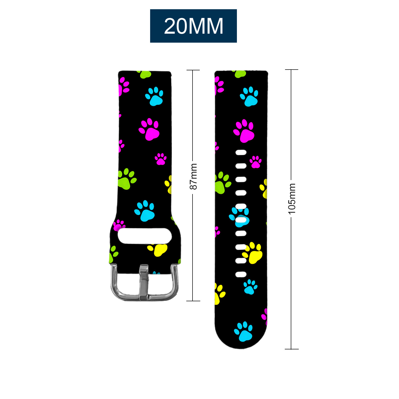 TEMU Dressy For For Galaxy Watch Straps Colorful For Band Silicone Band For Adjustable Size Lightweight Comfortable Breathable Lightweight Men