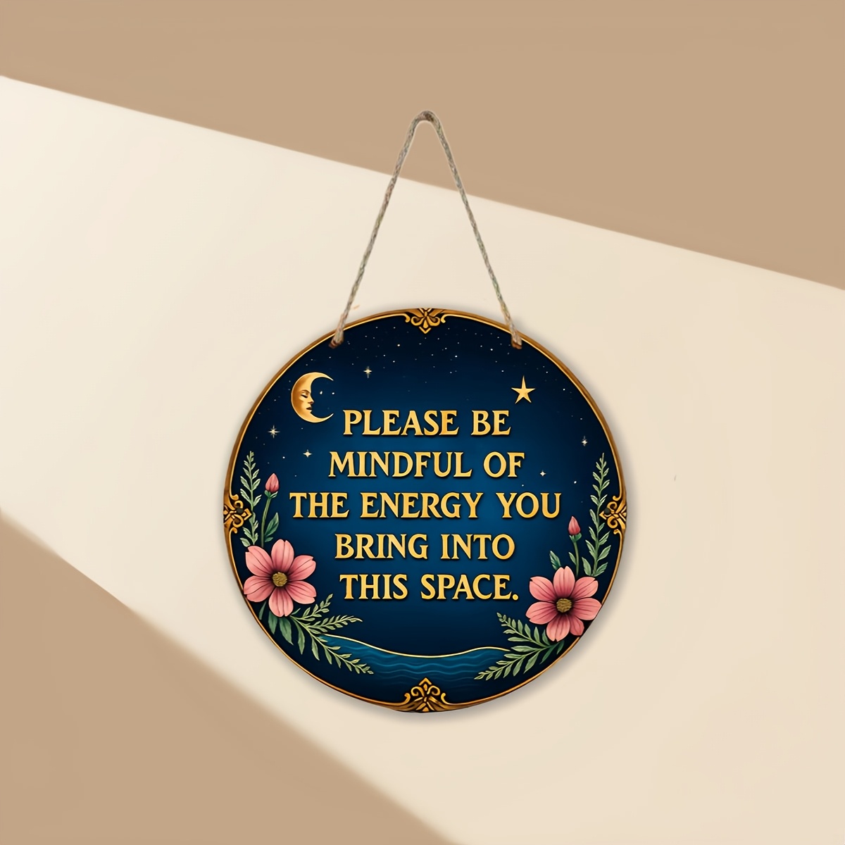 TEMU 2d Flat- Notice You , Wooden Wall Decoration Sign, Suitable For Front Door, Porch, Living Room, Bedroom, Home Decor, Rustic Wall Art
