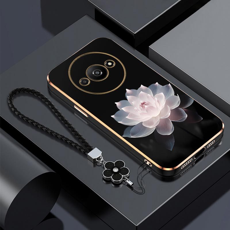 TEMU Phone Case: Luminous For Lotus Stylish For Redmi A3 Case With Comfortable Feel Finish Featuring Popular For Casual