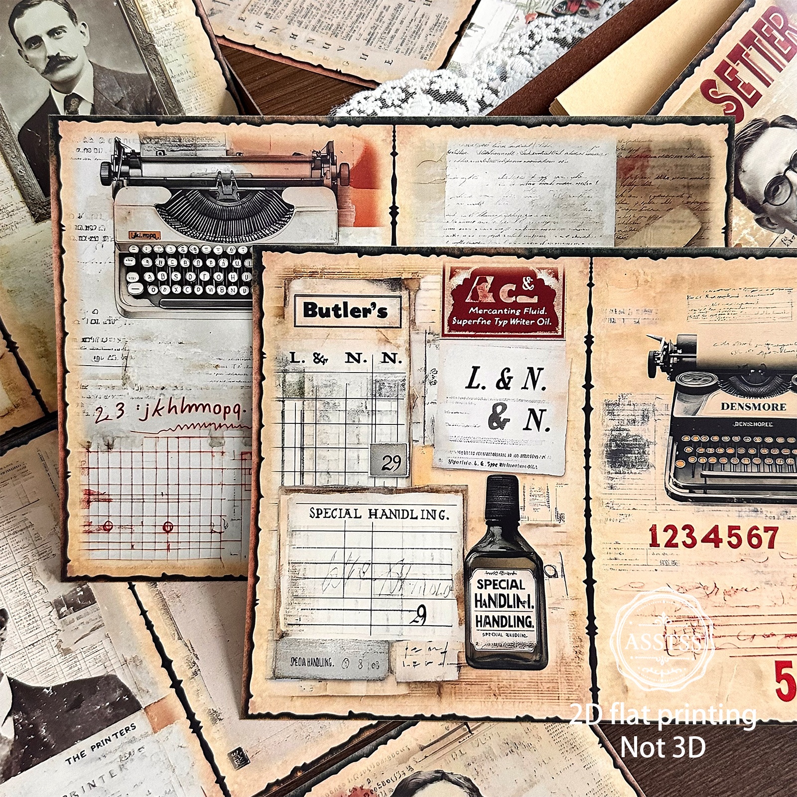vintage junk journal paper sold on Temu Canada