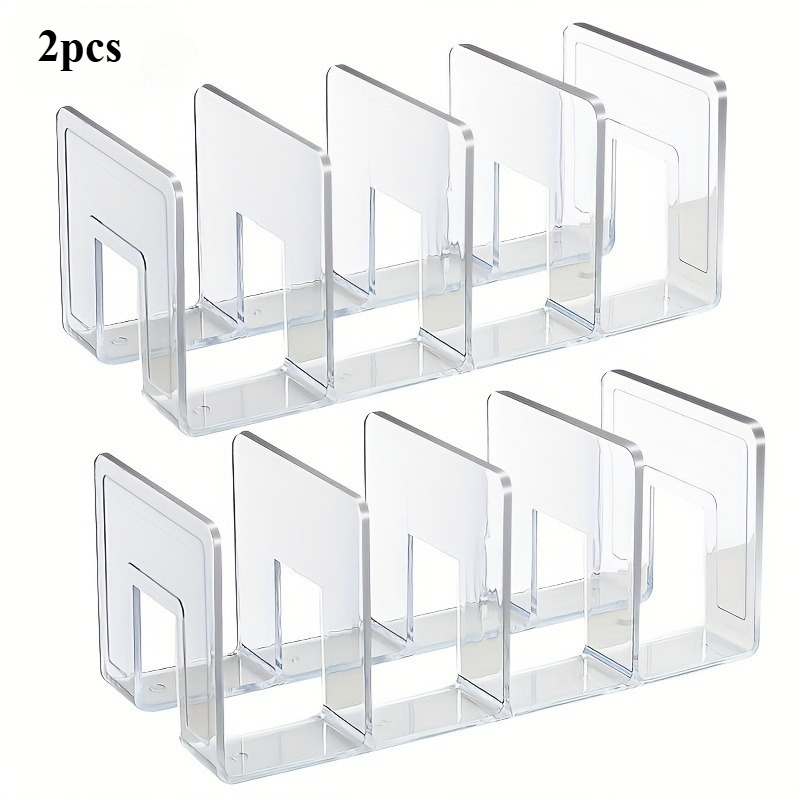 Image of 4-section Hanging Handbag Organizer, Transparent Storage Bag For Purses, Scarves With Dividers, Closet Clothes Compression Bag, Shelf Dividers