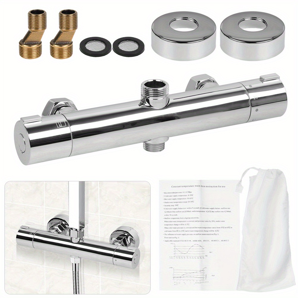 Chrome Bath Mixer Tap Thermostatic Shower Mixer Tap Chrome Mixer Tap Shower Thermostat Deck Mounted Shower Fittings