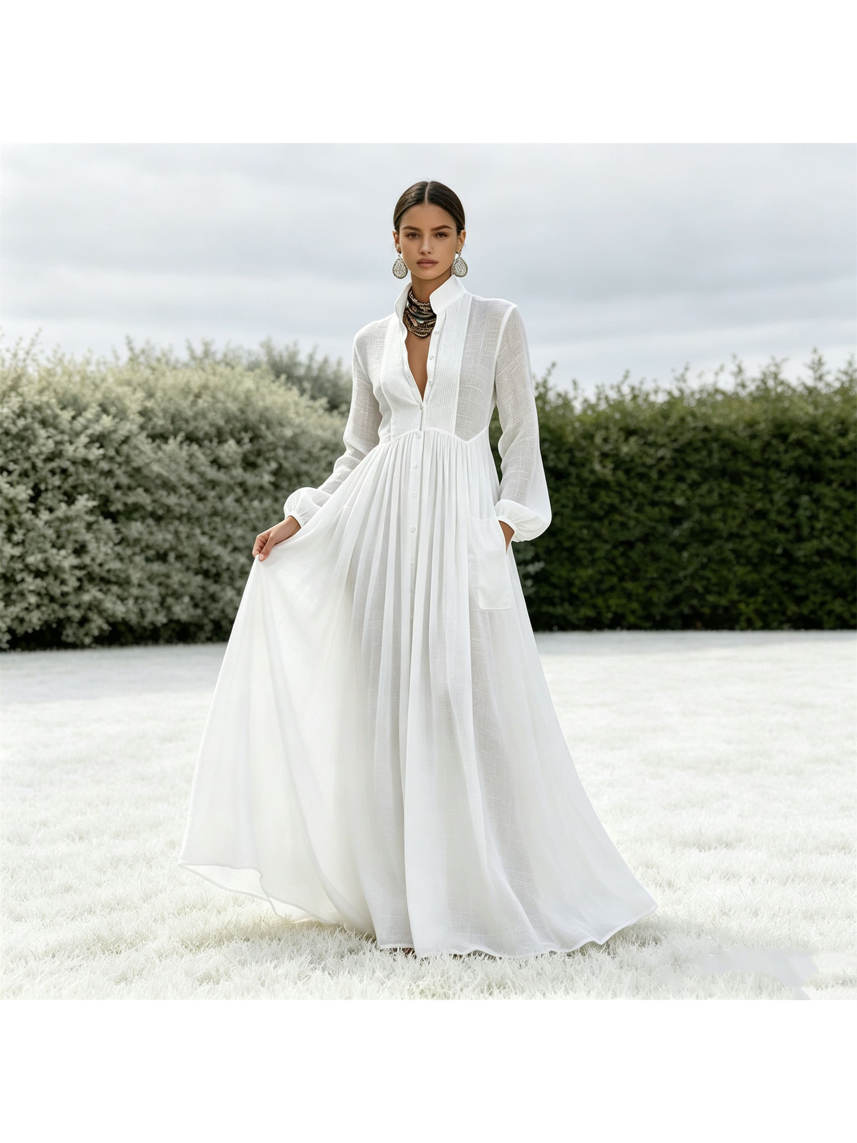 maxi cotton dress sold on Temu United States