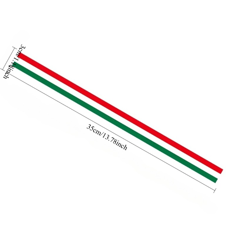 TEMU Adesivo per moto, 1 pezzo, , a spirale lunghe , bianche e rosse, in , impermeabile, resistente , per coprivisiera anteriore, , carena, , adesivo