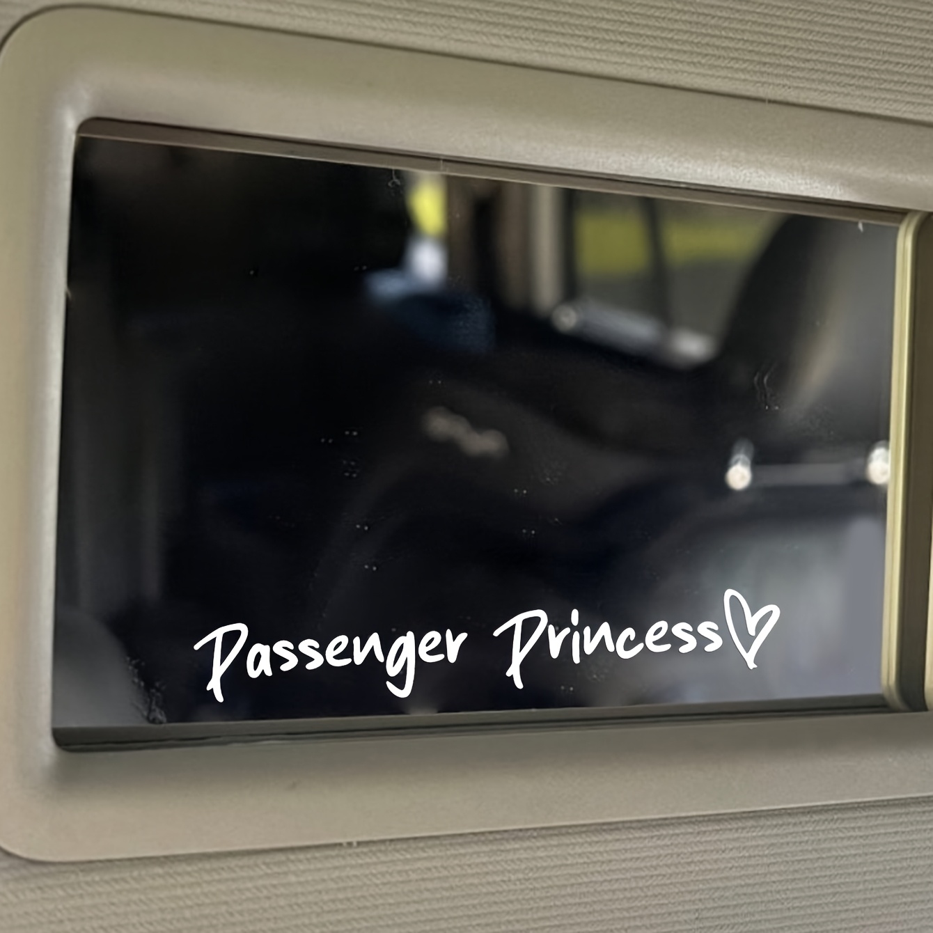 Rearview Mirror Decorative Stickers With The Theme 'passenger Princess' Are Perfect For Positive Energy To Your Room
