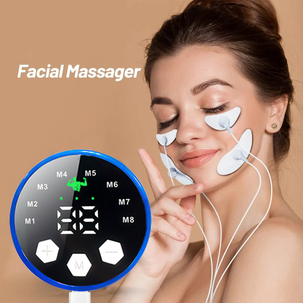 

1pc Rechargeable Facial Massager, 8 29 , Usb Charging Battery, Unscented Portable For Tightening And