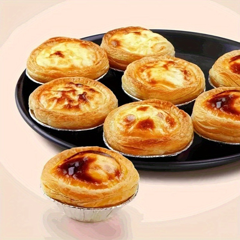   200 упаковок фольги для выпечки Heatwave, одноразовые круглые формы для пирогов для тартов, день рождения, Рождество, Новый год, формы для выпечки, детали 4