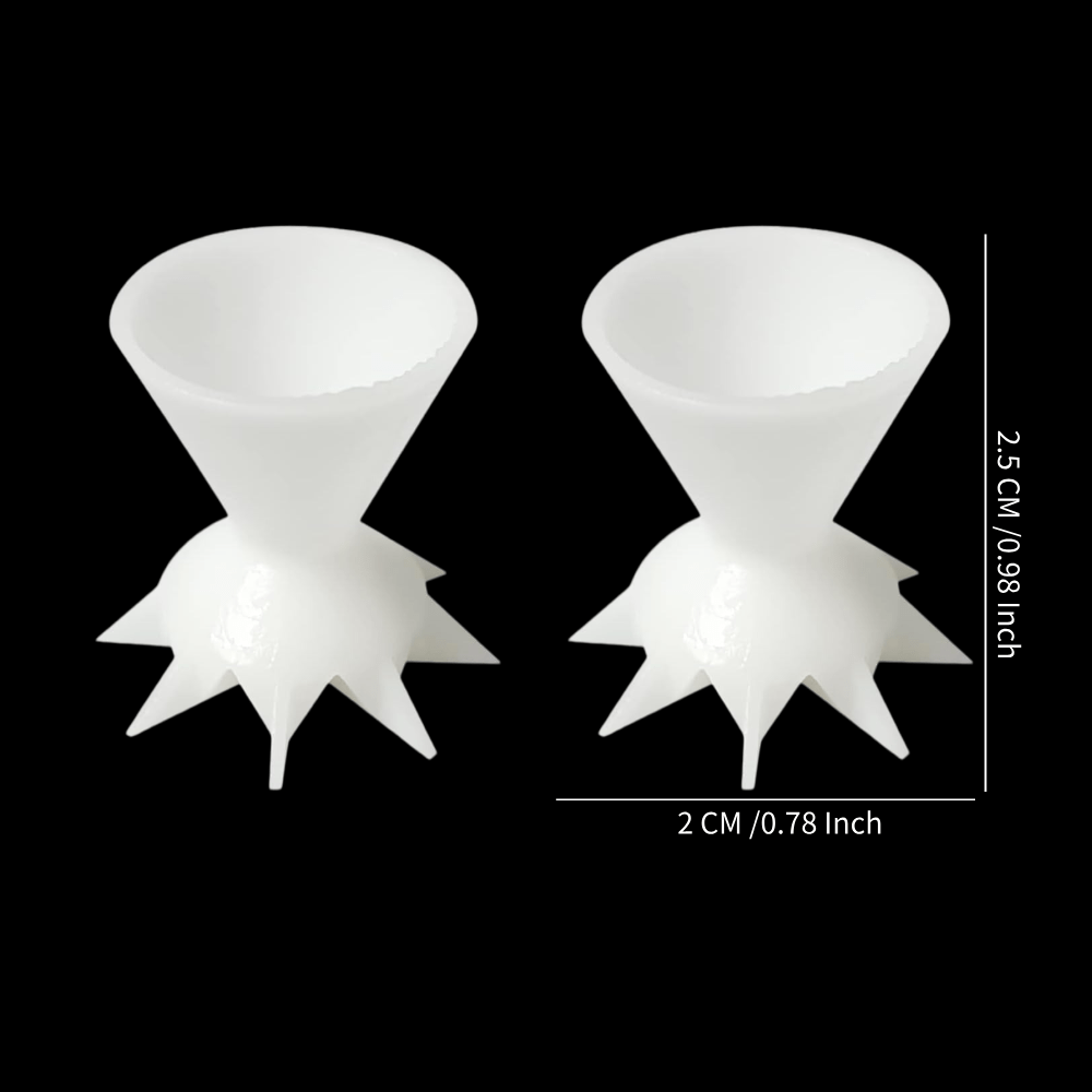 2/ 5/ 10pcs 2cm/ 0.78 Inch Small Split Cup For Paint Pouring, Suitable For Small Paintings, Mini 7-legged Funnel Split Cup For Paint Pouring Production Of Pouring Painting Supplies