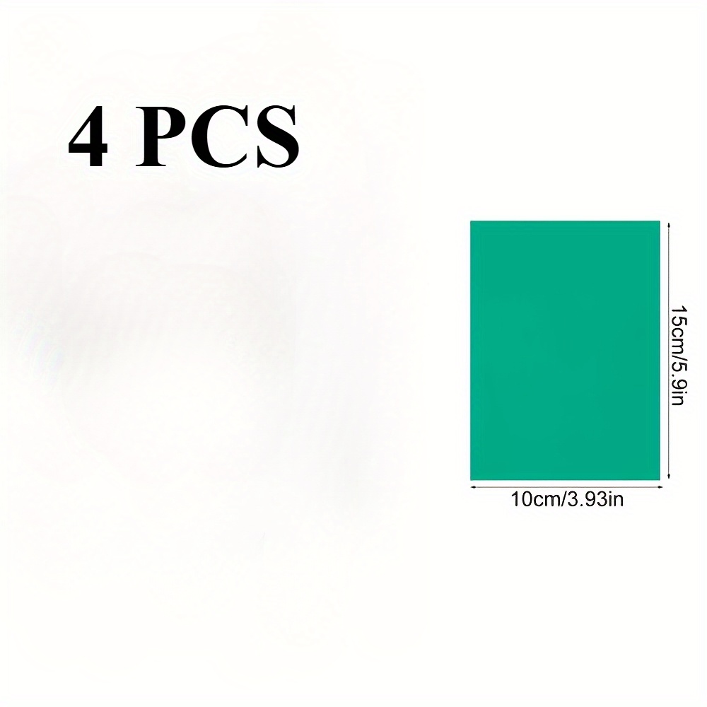 TEMU 4 Pvc Printing Plates - Soft Rubber Carving Slices For Diy Rubber Stamps, Crafts, And Printing Projects, Durable And Flexible, Easy To Clean,