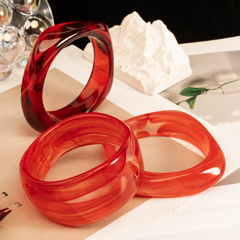 3pc Elegant Casual Irregular Geometric Bangle Set
