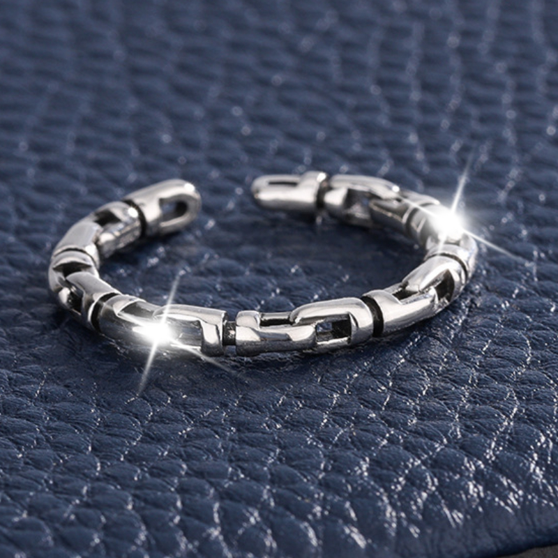 Vintage Twisted Knot Woven Open Ring, Exquisite Design