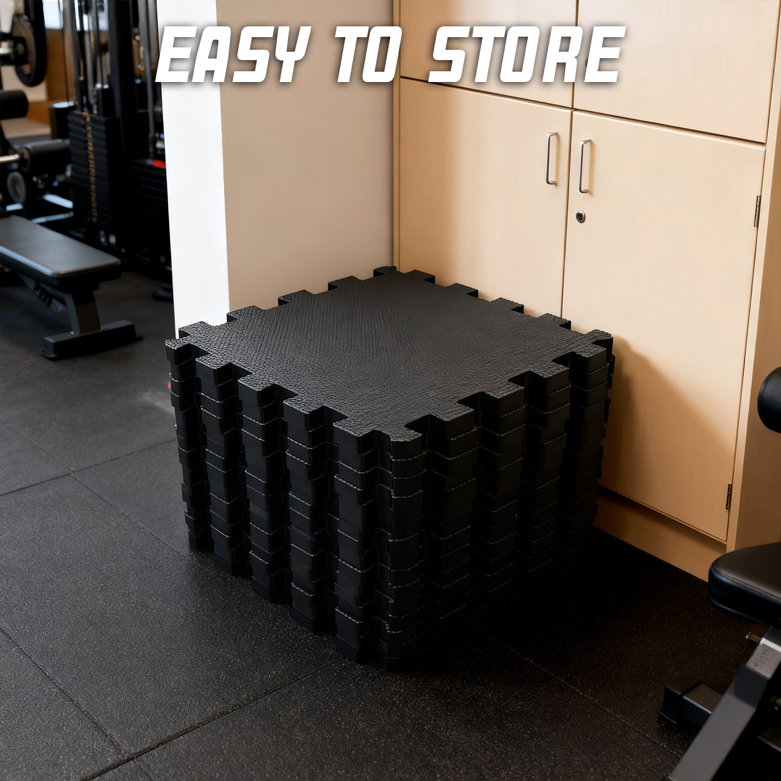 18pcs Eva Foam Mats - Puzzle Flooring Mats - Gym Floor Exercise Mats - For Bedroom, Living Room, Home, Outdoor Festivals Fitness Mats