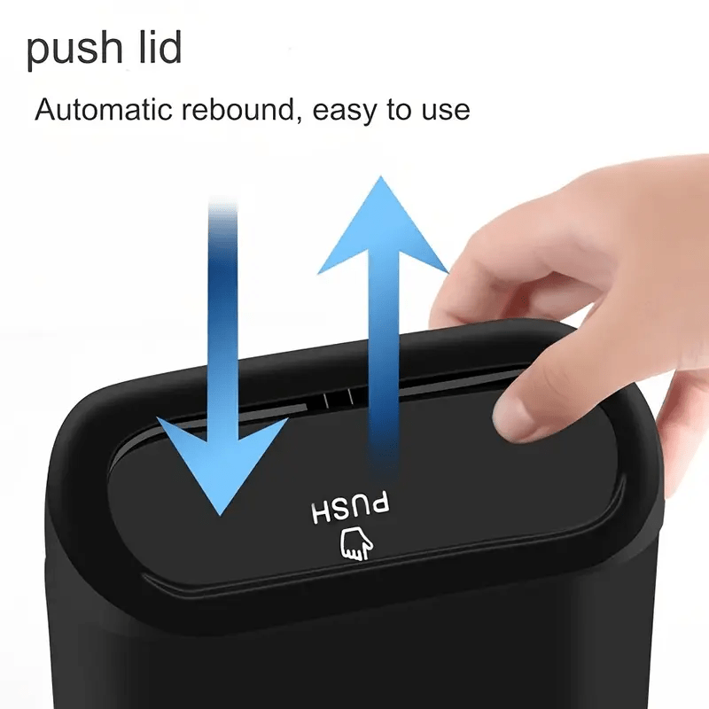 1pc 2pcs black car trash bin with clamshell side door hanging storage box for easy waste disposal details 1