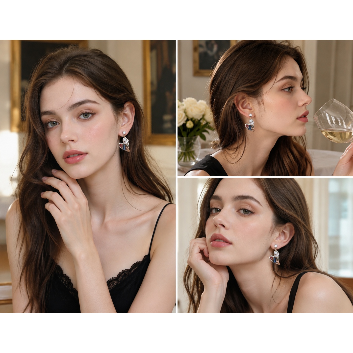 Women's Elegant Graceful Earrings with Sophistication