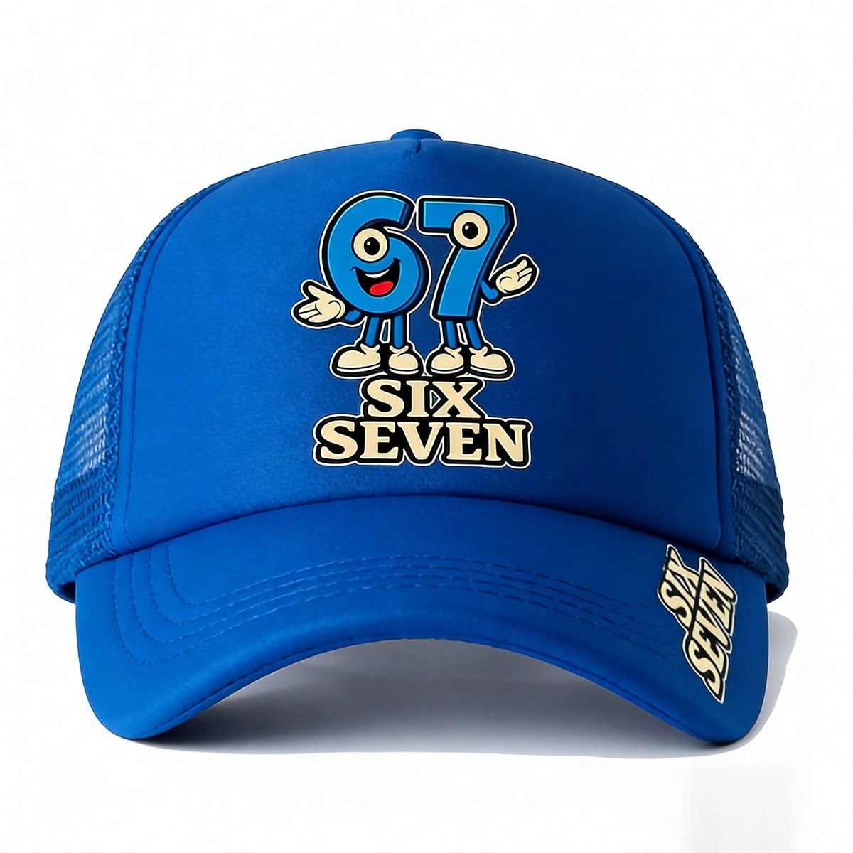 E-shop 2 Stk./. Unisex verstellbare Snapback-Baseballkappe mit '67'-Zahlenaufdruck – Leichte, atmungsaktive Mesh-Mütze, geeignet für Männer & Frauen,