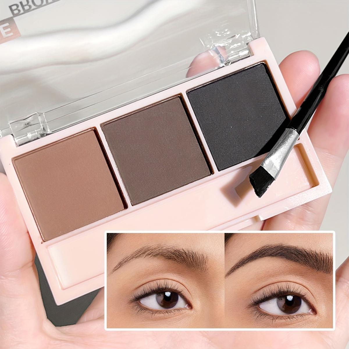 beginner 3 color eyebrow powder tray natural long lasting high pigmented wild eyebrows   waterproof and sweat resistant     Product details 4