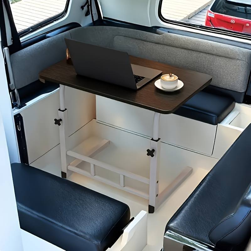 Model 1: Mobile Height-adjustable Computer Desk with Swivel Casters, a Lazy Desk for Bedside Use in the Bedroom, a Study Desk for Students, and an Office Work Desk. Height Is Adjustable, Available in Black and White. A Must-have for Small Apartments.