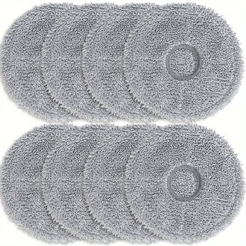8er-pack ersatz-wischmoppaufsätze für dream l10 / l10 ultra / l20 ultra / l10 & xiaomi x10+ saugroboter, verbesserte, verdickte, waschbare mikrofaser-nass-tücher, stoff-bodenaufsatz
