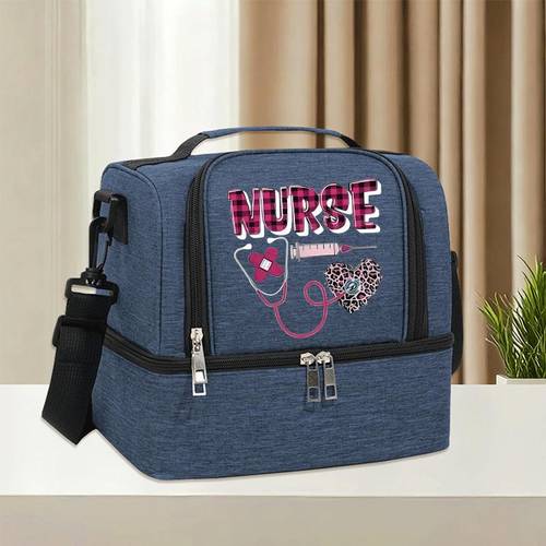 nurse large capacity lunch bag multi functional lunch bag portable lunch bag great for professionals camping trips lunch bag for commuting camping and picnics non food contact thanksgiving christmas daily commuting use non food contact