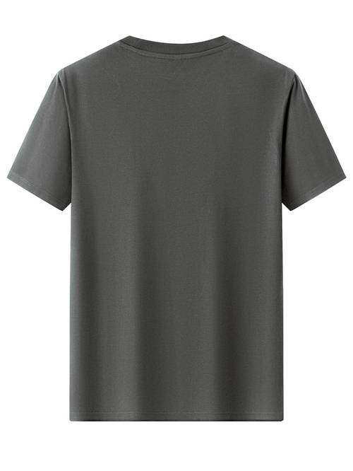 mens 100 cotton t shirt summer short sleeve trendy fit letter versatile base layer shirt english pattern fashionable elegant personality fun
