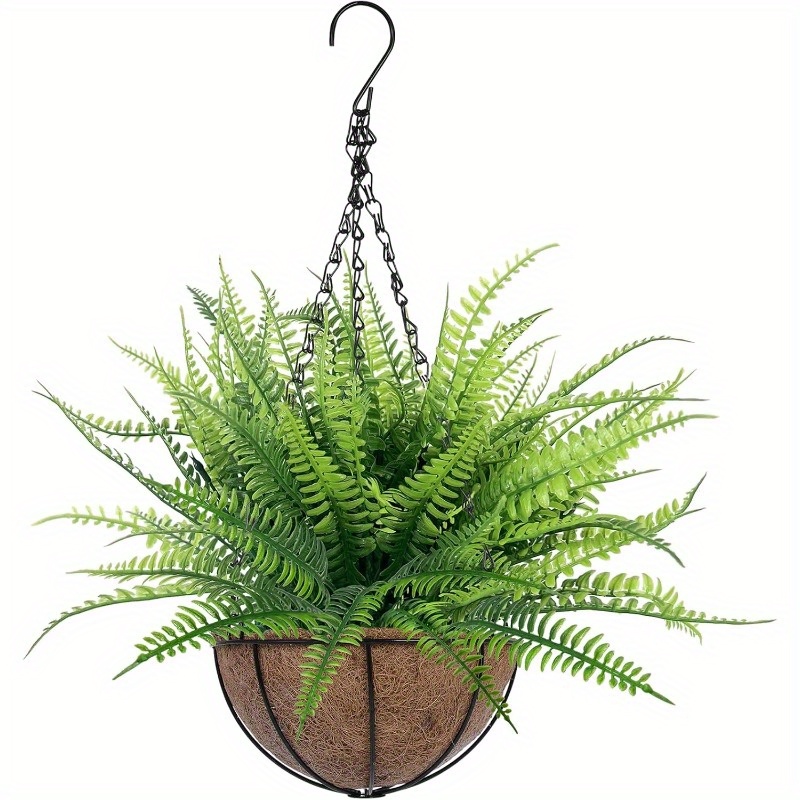 25 In H. Purple Pink Artificial Flowers In Hanging Basket, Garden Yard Spring Summer Decoration NYAF519 - The Home Depot