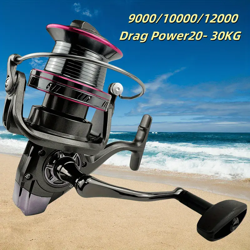 30Kg/66Lbs Max Drag Saltwater Spinning Fishing Reel Metal Spool 4.0:1 Gear Ratio * Fishing 9000-12000 Series 30Kg/66Lbs Max Drag Saltwater Spinning Fishing Reel Metal Spool 4.0:1 Gear Ratio * Fishing 9000-12000 Series
