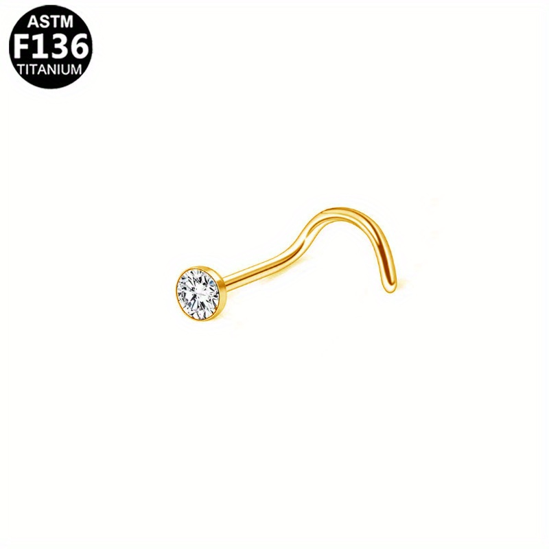 E-shop Ein G23 Nasenring-Stud aus Titanlegierung, Nasenstift in Pin-Form, komfortabler und hypoallergener Nasenstift, Piercing-Schmuck für Männer und