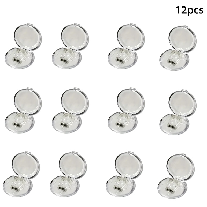 12pcs Magnetic Nose Clip Set, Battery-free Compact Nose Additions For Men And Women, Lightweight, Reusable And Travel Friendly
