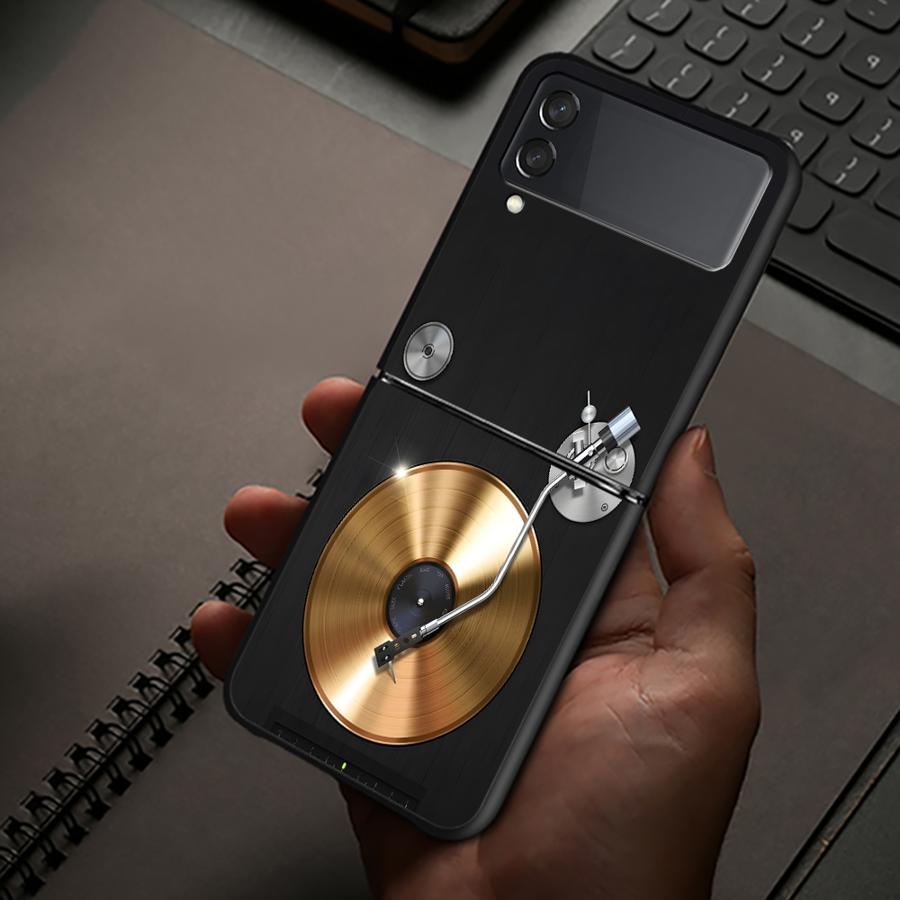 TEMU Phone Case: Case Suitable For For Z Flip4 Z Fe Z Flip 7 6 5 4 3 Phone Back Cover Music