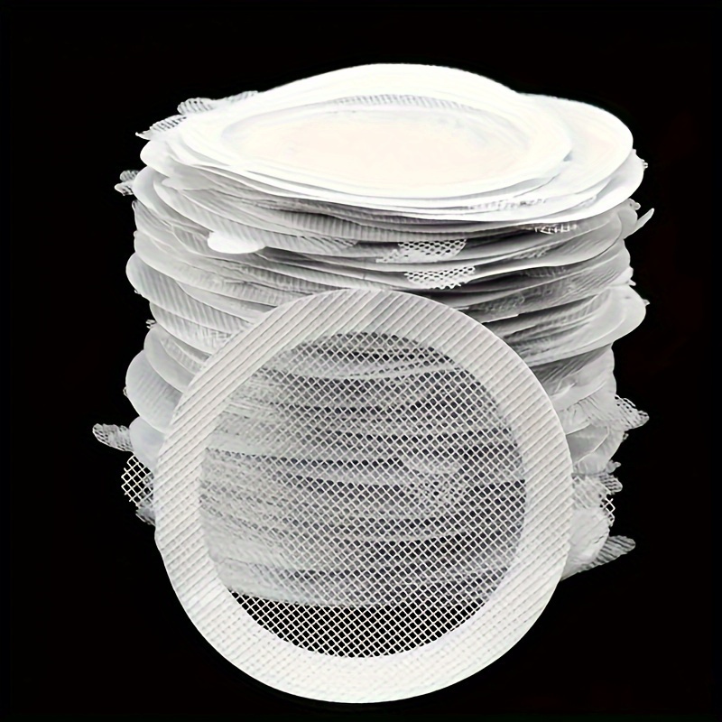 Xdudu 50Pack, Disposable Shower Drain Hair Catcher, 3.6inch Shower