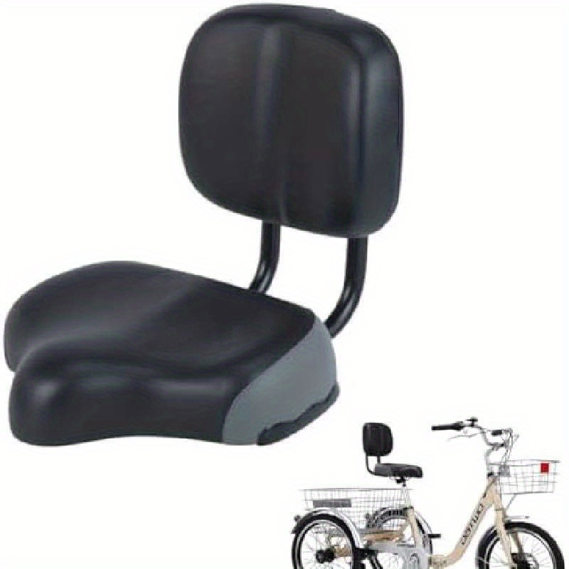 Ximing Siège de Vélo Confortable Coussin de Siège de Vélo Doux Large Antichoc Siège de Vélo PU Remplacement Selle de Vélo pour Vélo de Route Marron